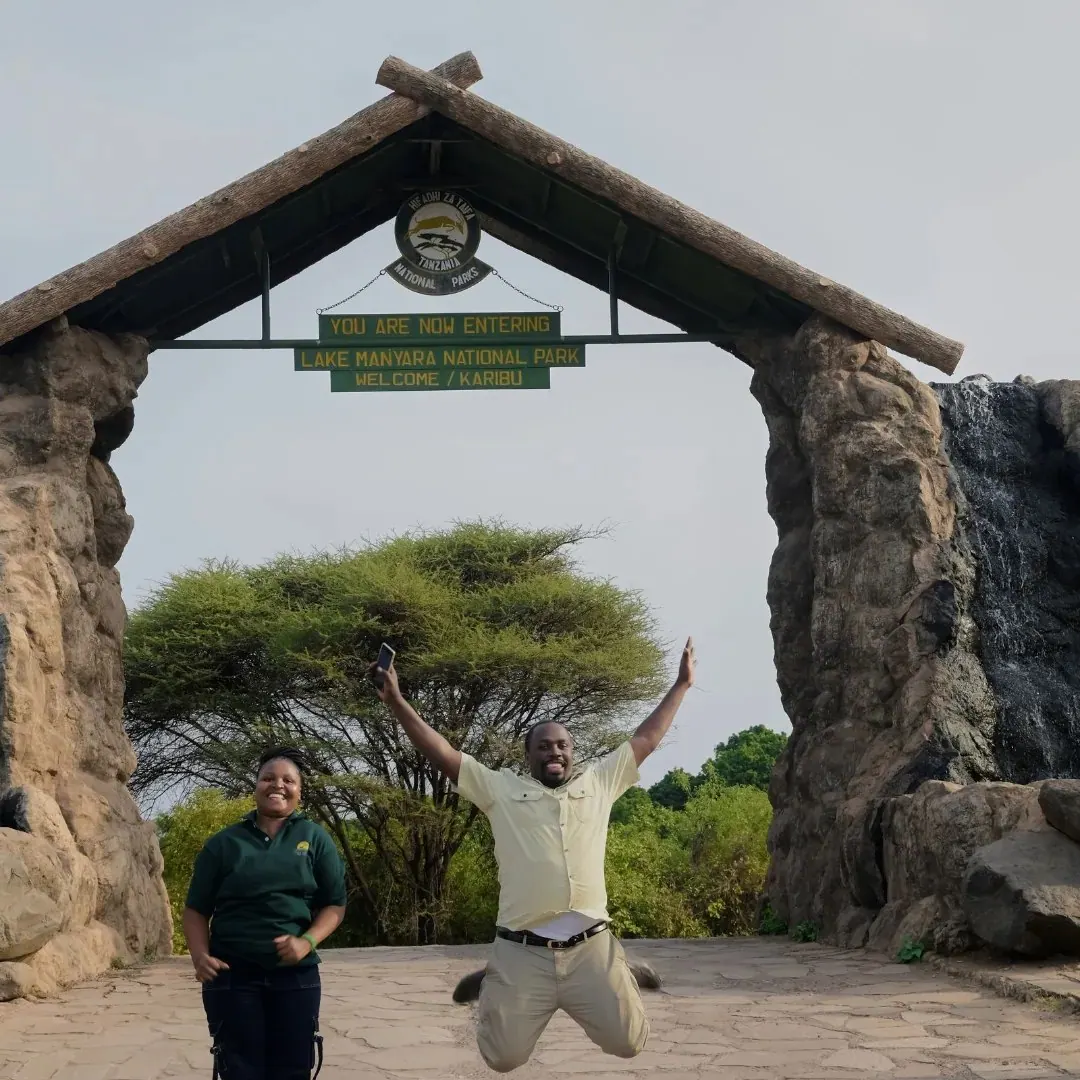 Lake Manyara National Park gate